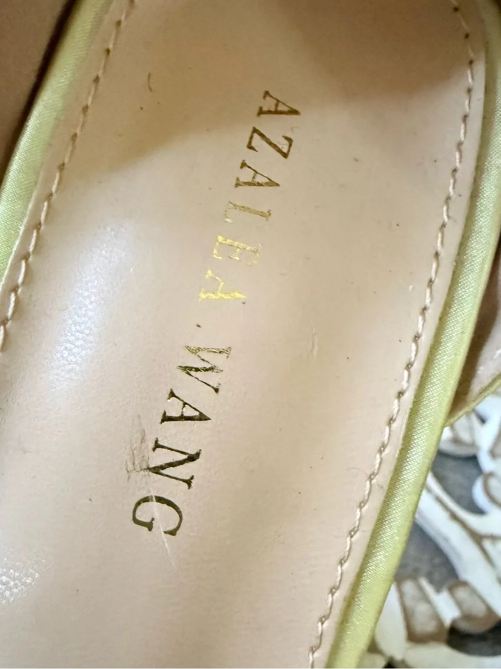 AZALEA WANG Lime Crystal Platform Sandals Women’s 11 NEW